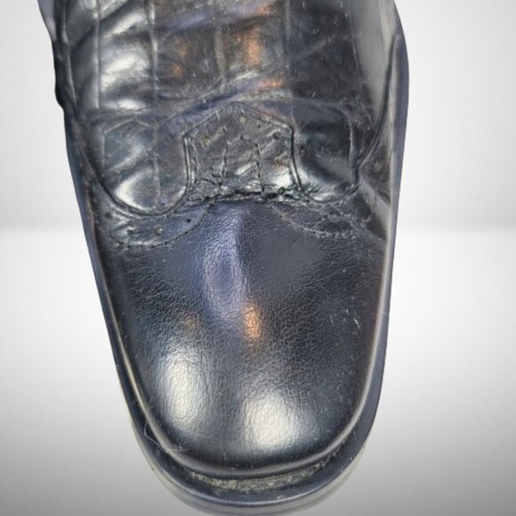 Georgio Armani Men's Derby Croco Leather Shoes - Size: 42 - Picture 11 of 14